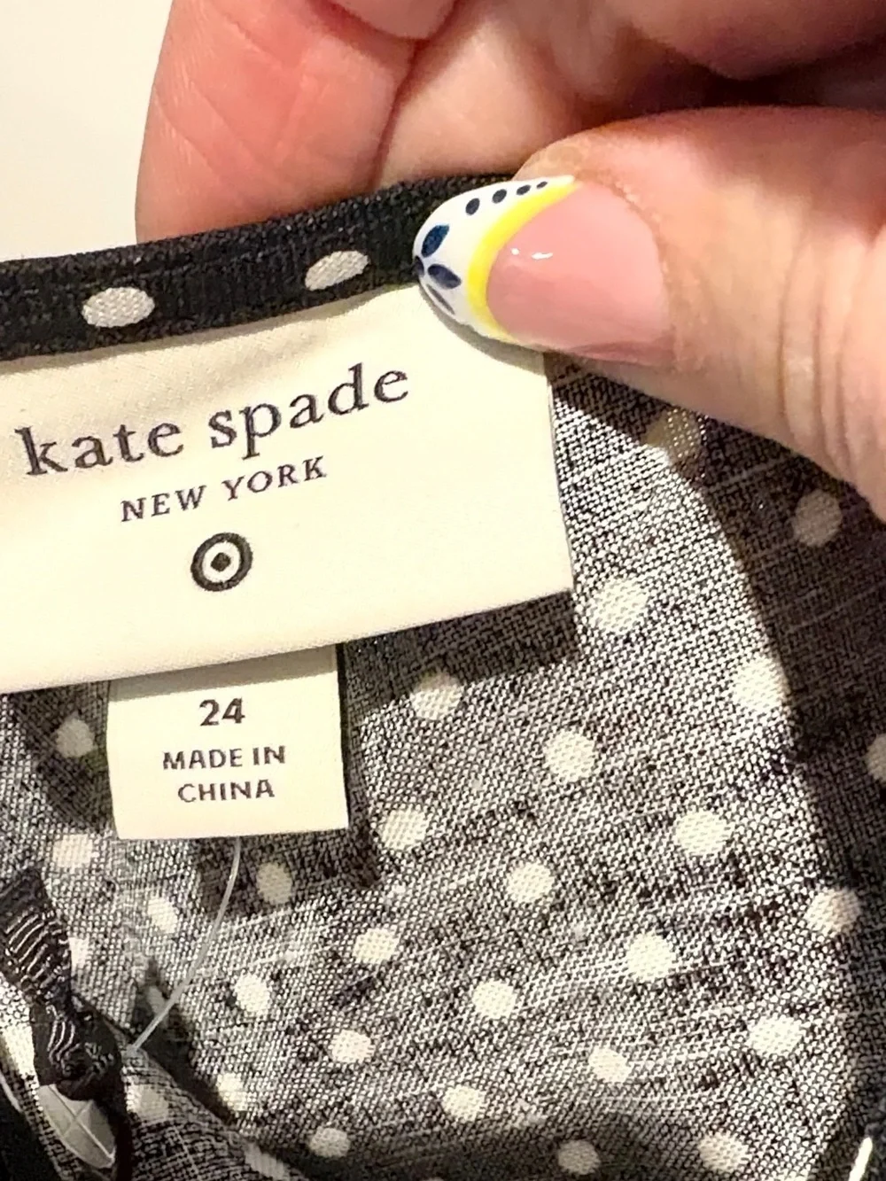 kate spade Women’s Plus Size 24 Black with White Polka Dot One-Shoulder Jumpsuit
